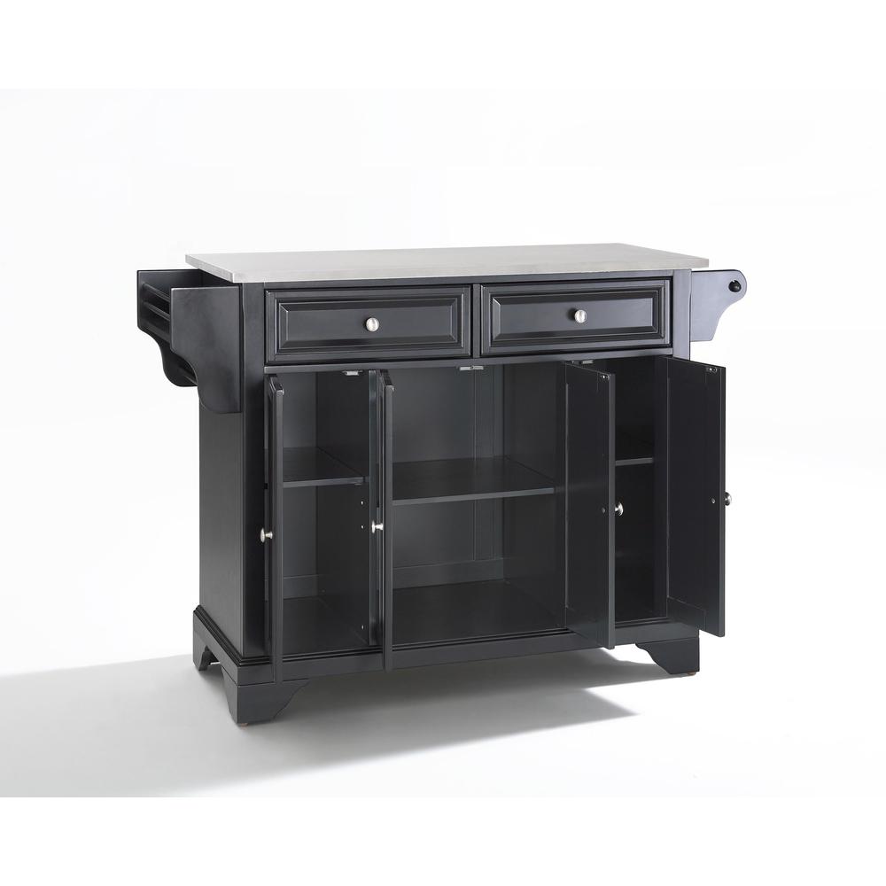 Lafayette Stainless Steel Top Full Size Kitchen Island/Cart. Picture 5