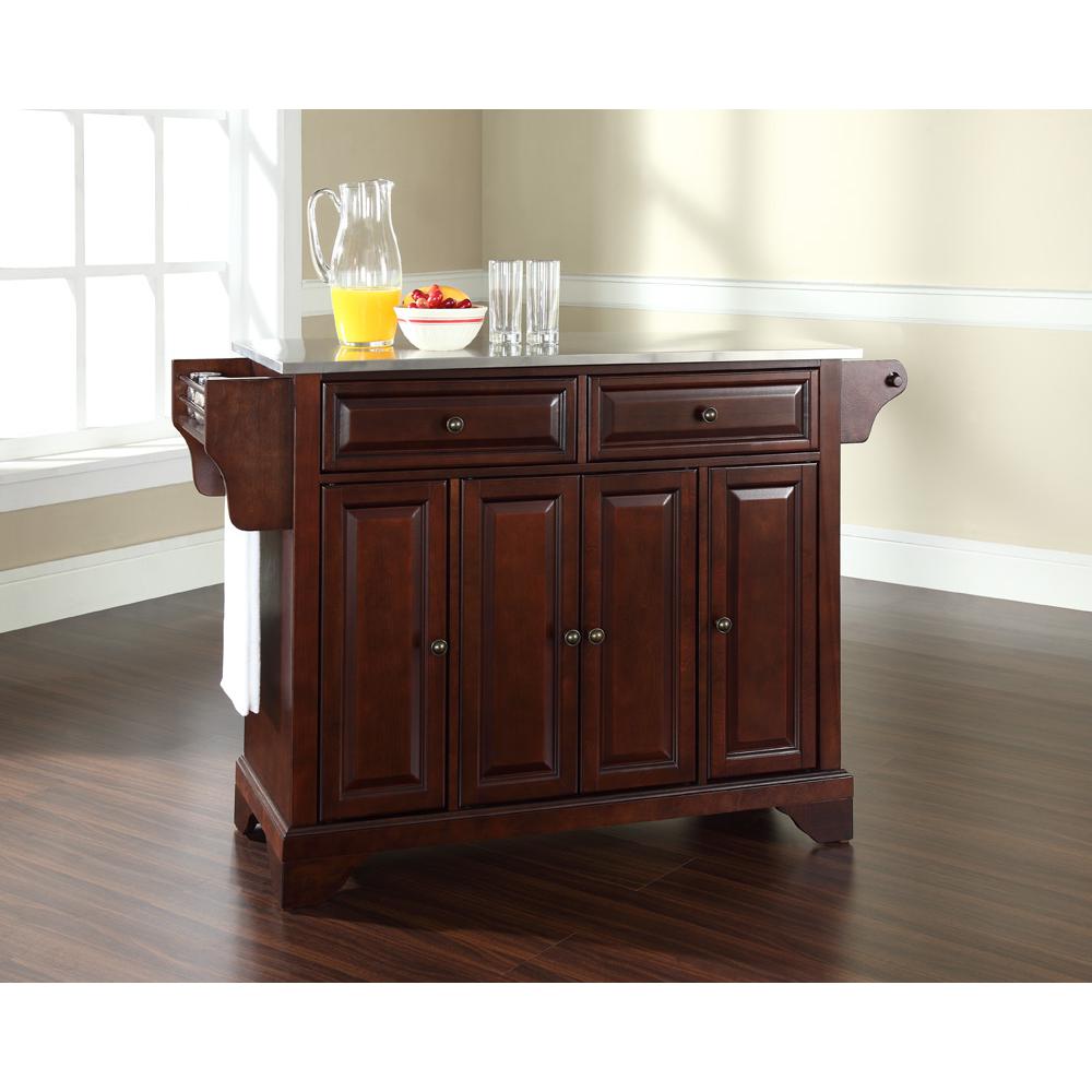 Lafayette Stainless Steel Top Full Size Kitchen Island/Cart. Picture 2