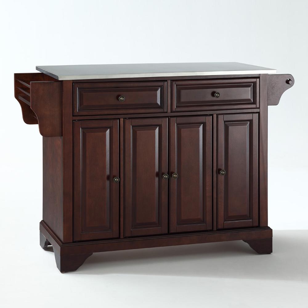 Lafayette Stainless Steel Top Full Size Kitchen Island/Cart. Picture 1