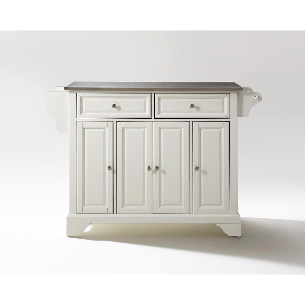 Lafayette Stainless Steel Top Full Size Kitchen Island/Cart. Picture 2