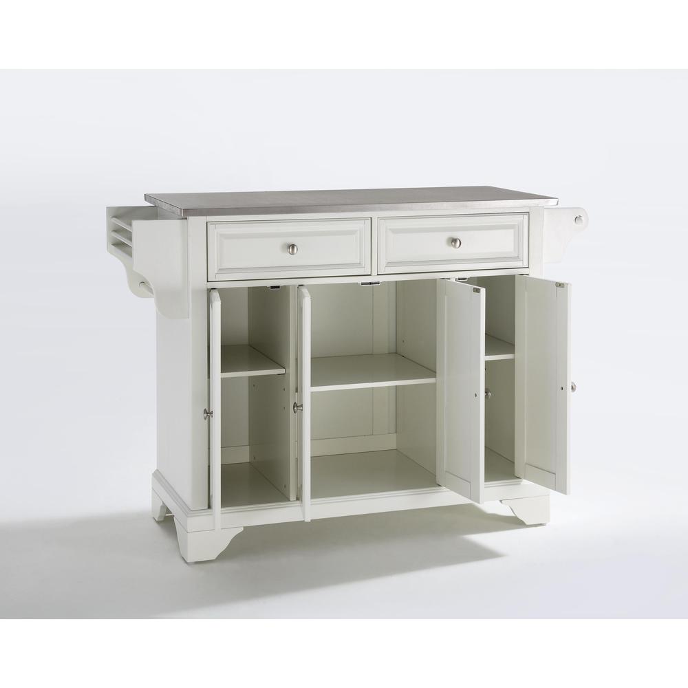 Lafayette Stainless Steel Top Full Size Kitchen Island/Cart. Picture 1