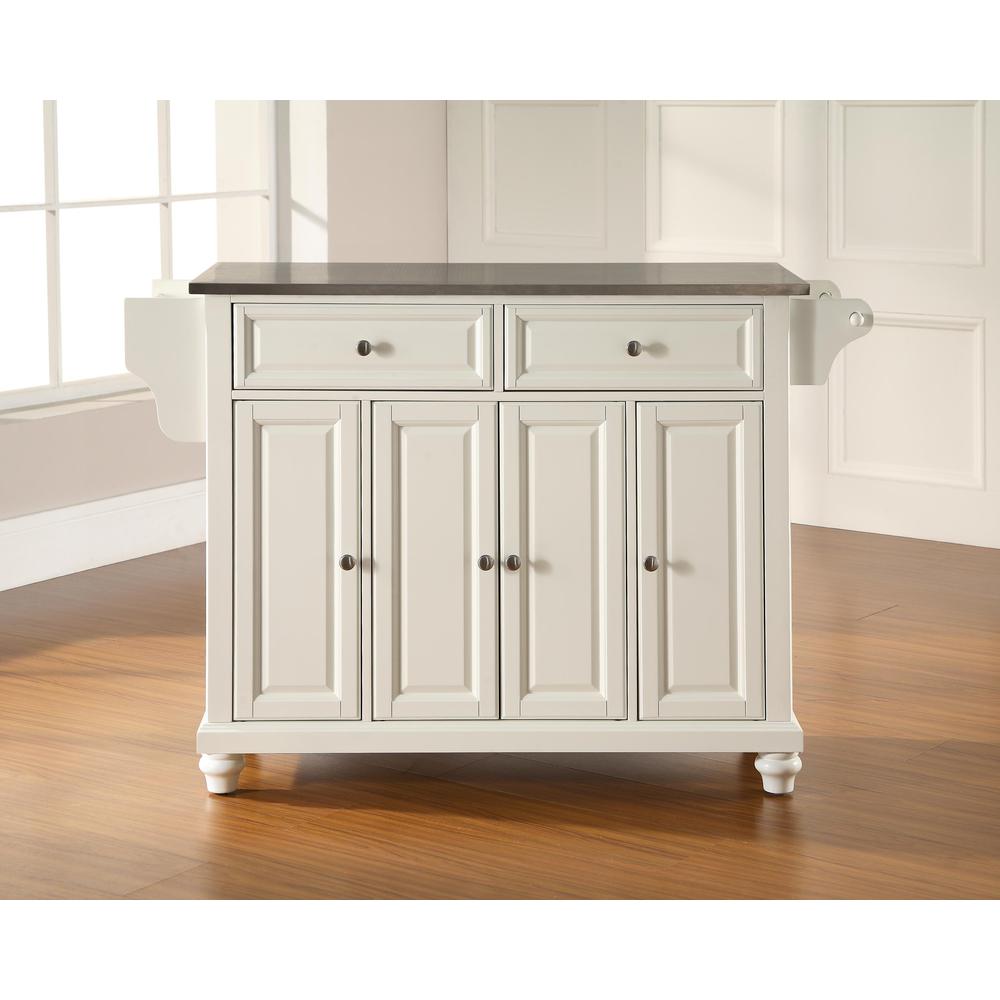 Cambridge Stainless Steel Top Full Size Kitchen Island/Cart. Picture 1