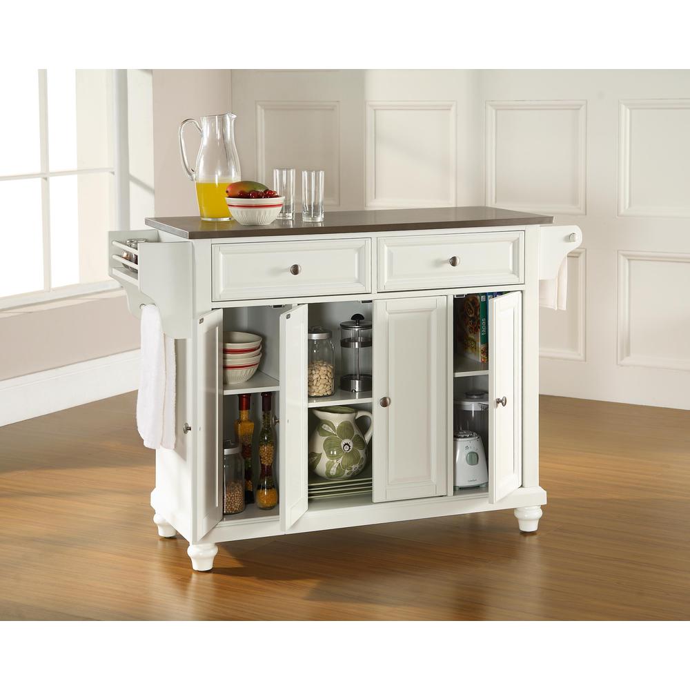 Cambridge Stainless Steel Top Full Size Kitchen Island/Cart. Picture 2