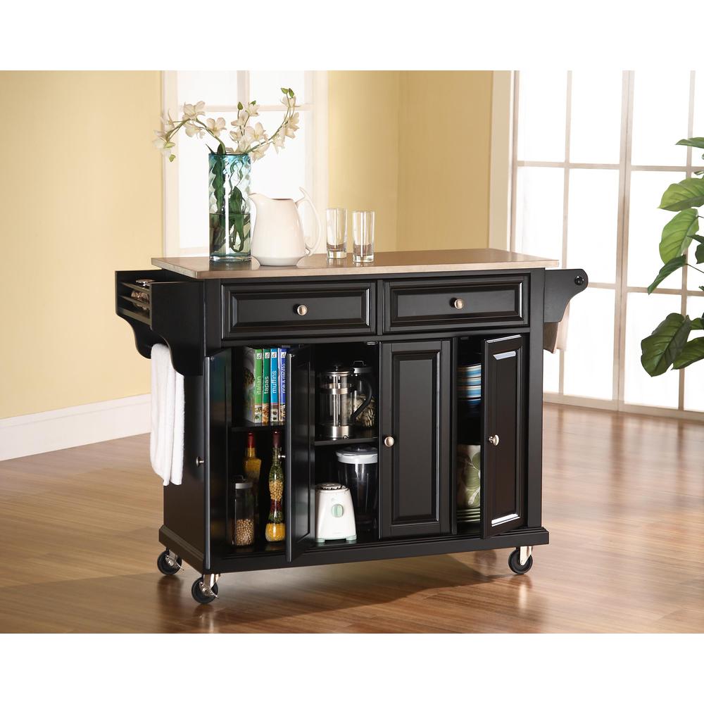 Full Size Stainless Steel Top Kitchen Cart. Picture 2