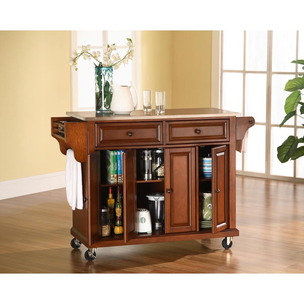 Full Size Stainless Steel Top Kitchen Cart. Picture 4