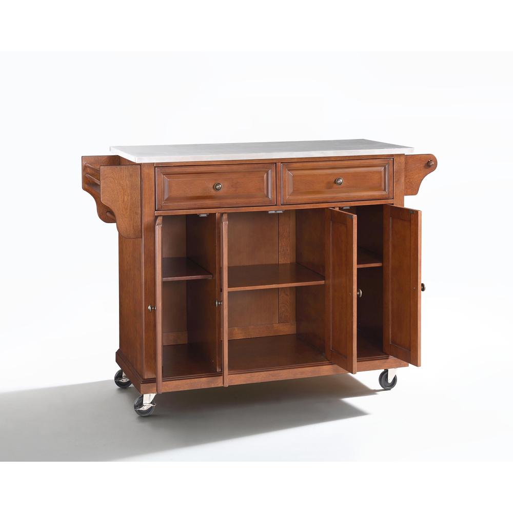 Full Size Stainless Steel Top Kitchen Cart. Picture 1
