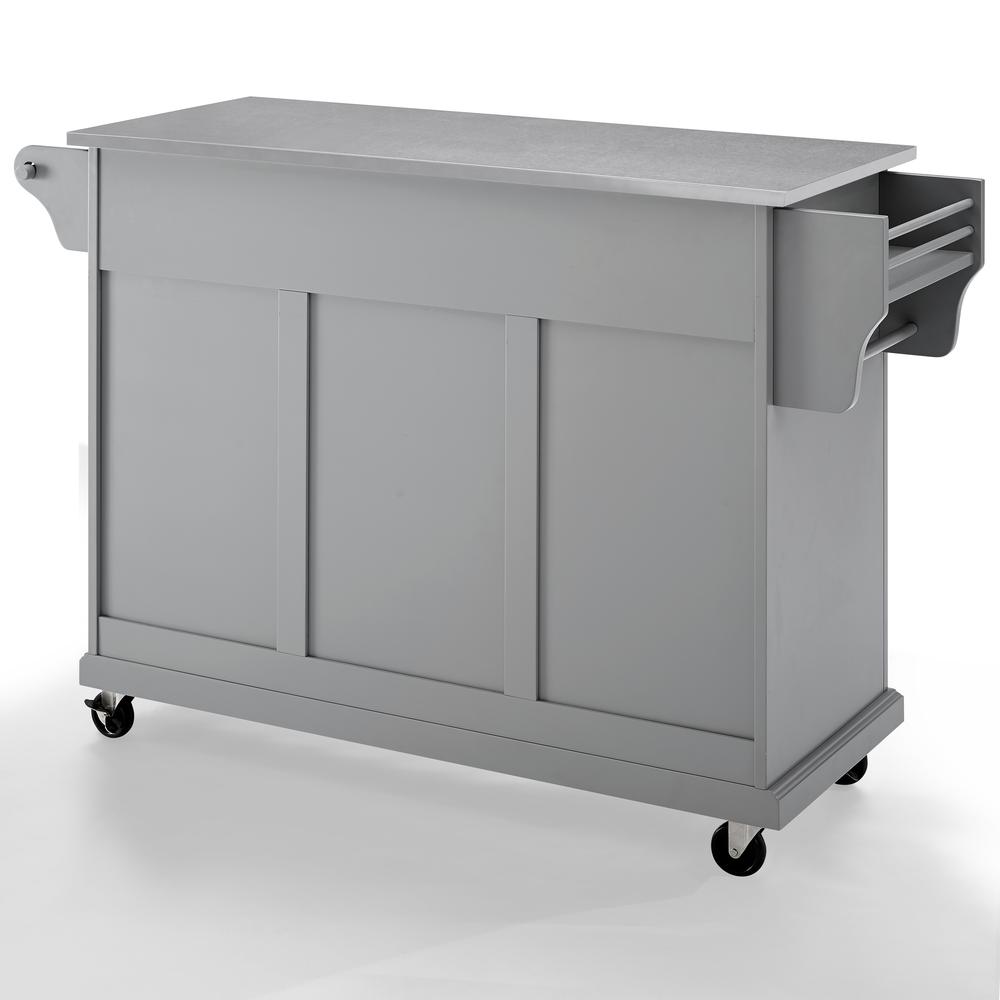 Full Size Stainless Steel Top Kitchen Cart. Picture 9