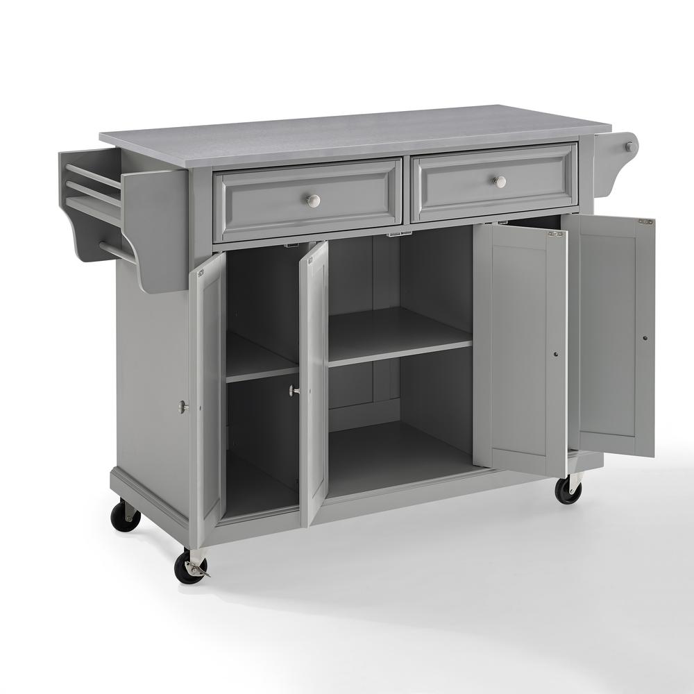Full Size Stainless Steel Top Kitchen Cart. Picture 13