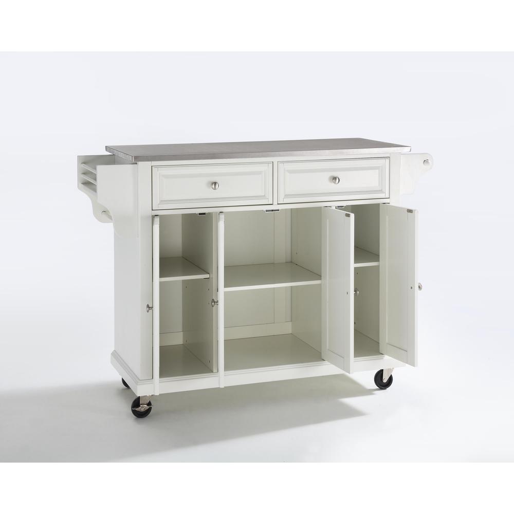 Full Size Stainless Steel Top Kitchen Cart. Picture 5