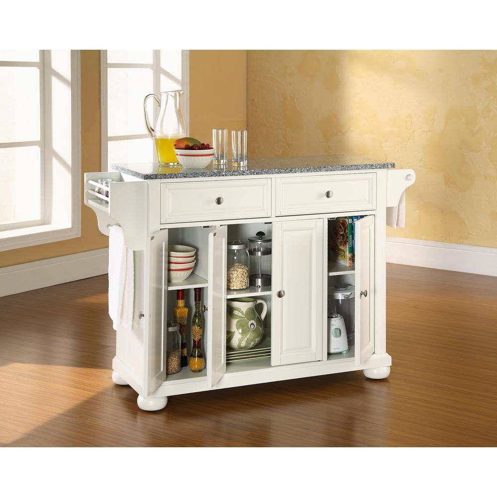 Alexandria Granite Top Full Size Kitchen Island/Cart. Picture 2