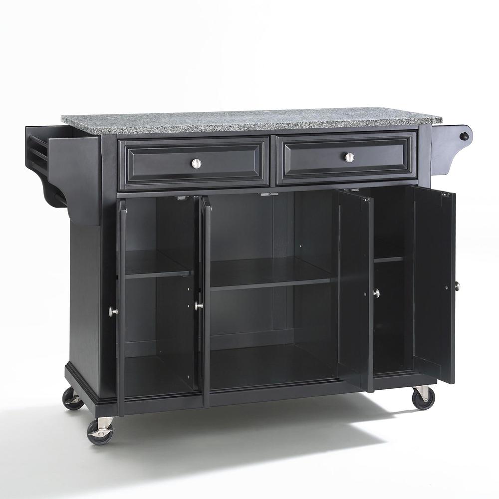 Full Size Granite Top Kitchen Cart. Picture 1