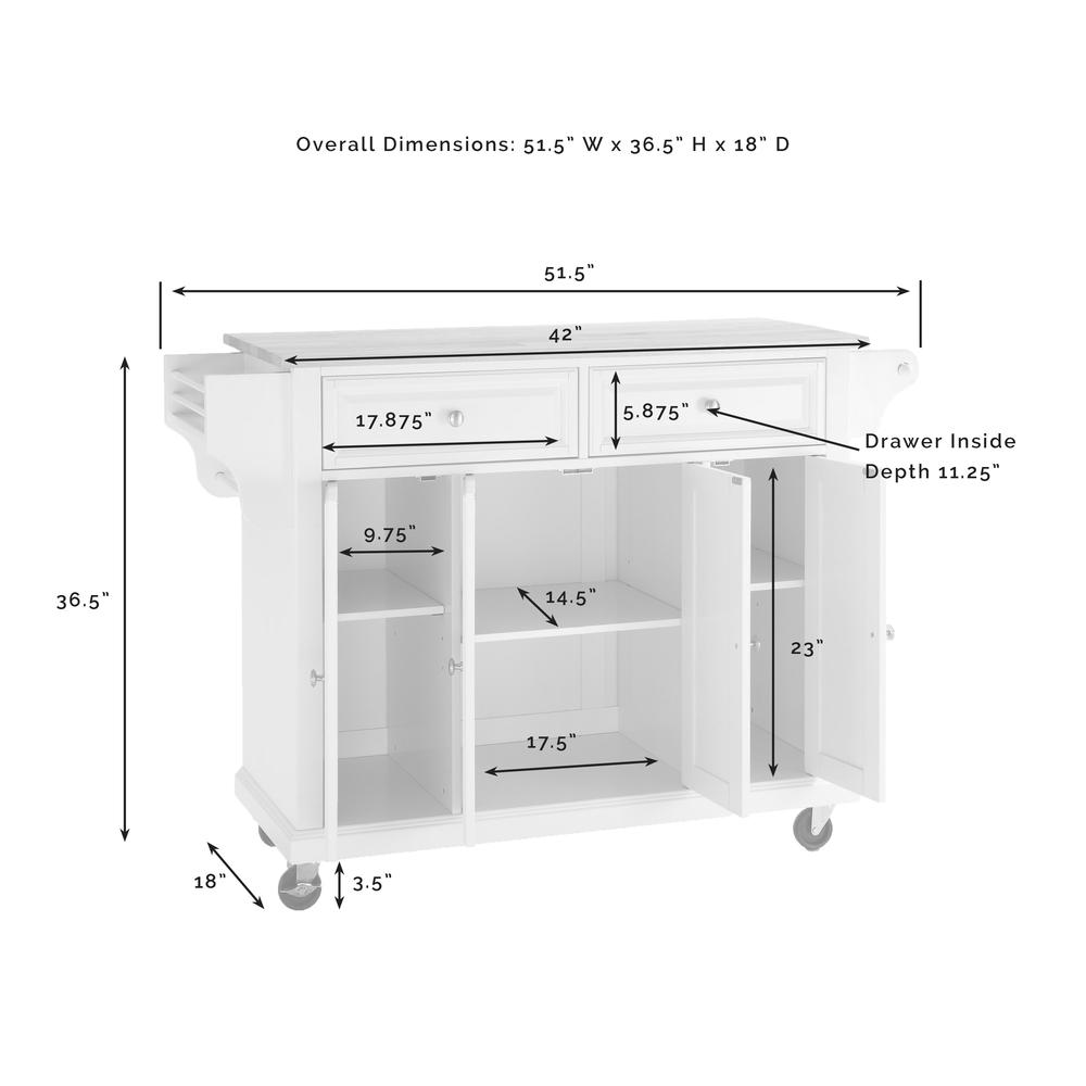 Full Size Granite Top Kitchen Cart. Picture 10
