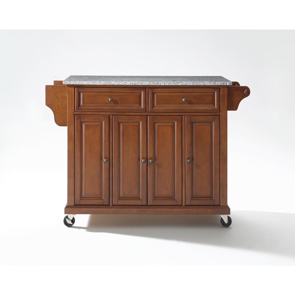 Full Size Granite Top Kitchen Cart. Picture 4