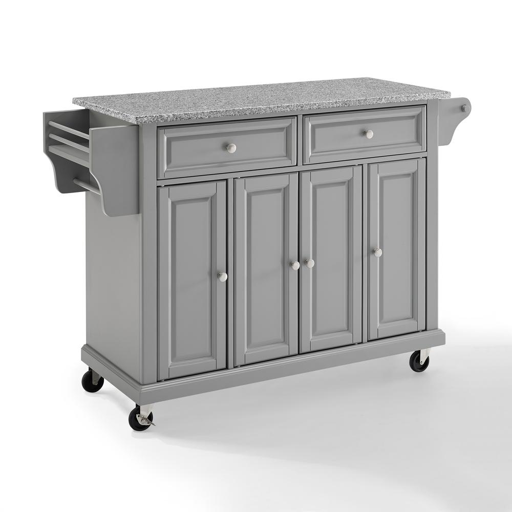 Full Size Granite Top Kitchen Cart. Picture 8