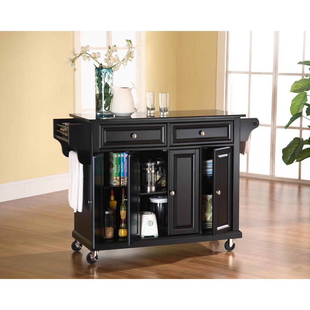 Full Size Granite Top Kitchen Cart. Picture 2