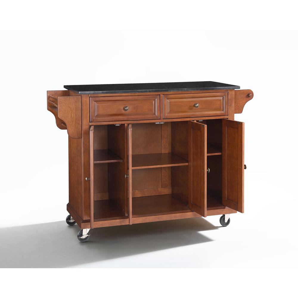 Full Size Granite Top Kitchen Cart. Picture 5