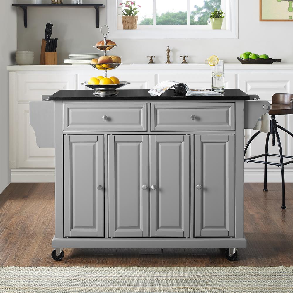 Full Size Granite Top Kitchen Cart. Picture 4