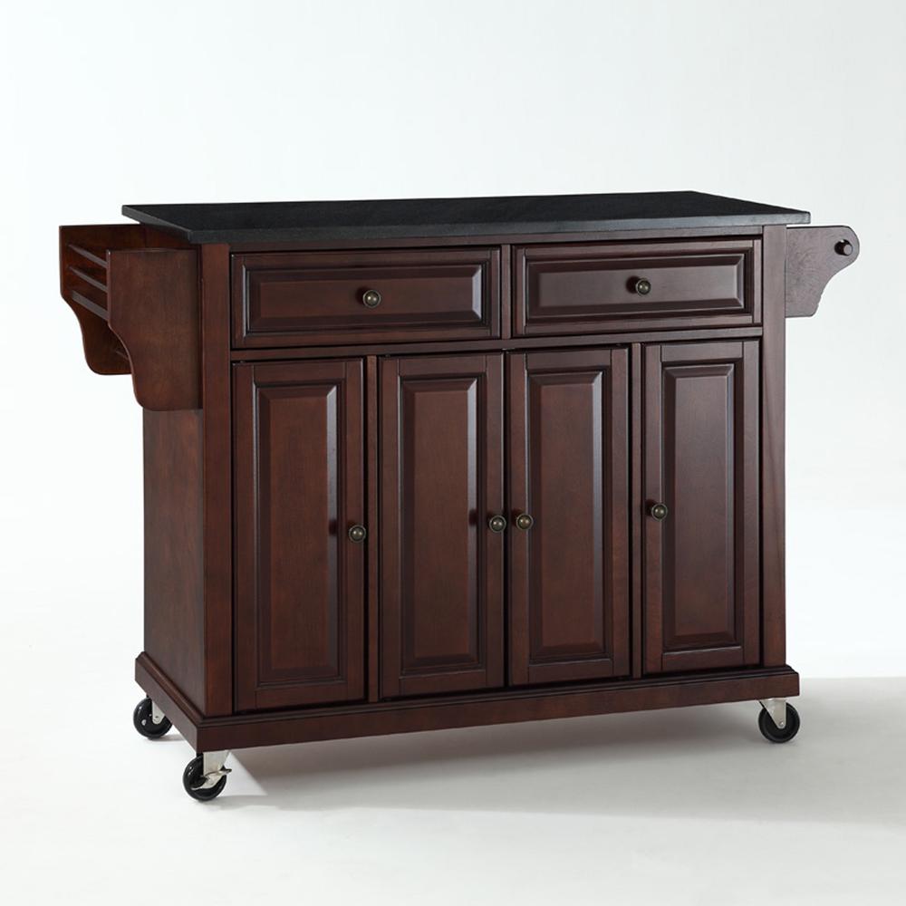 Full Size Granite Top Kitchen Cart. Picture 1
