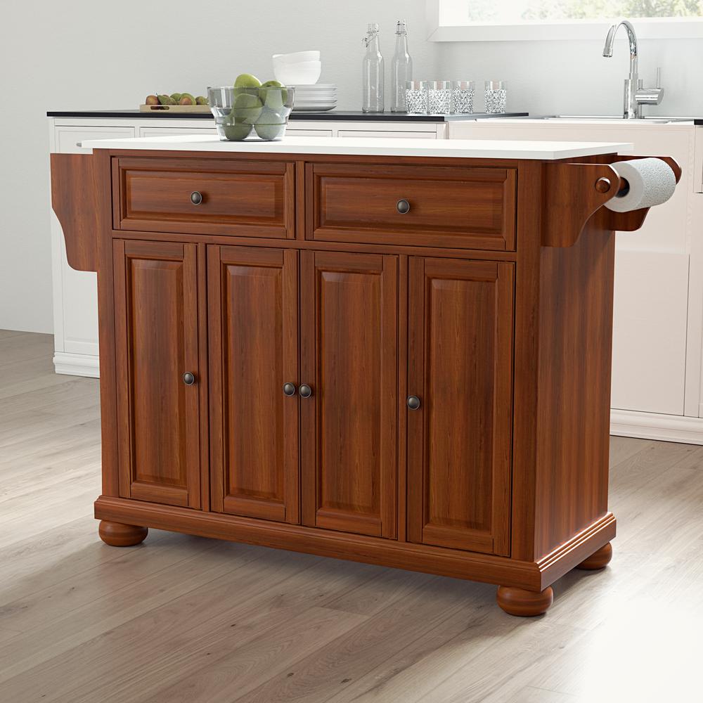 Alexandria Stone Top Full Size Kitchen Island/Cart. Picture 2