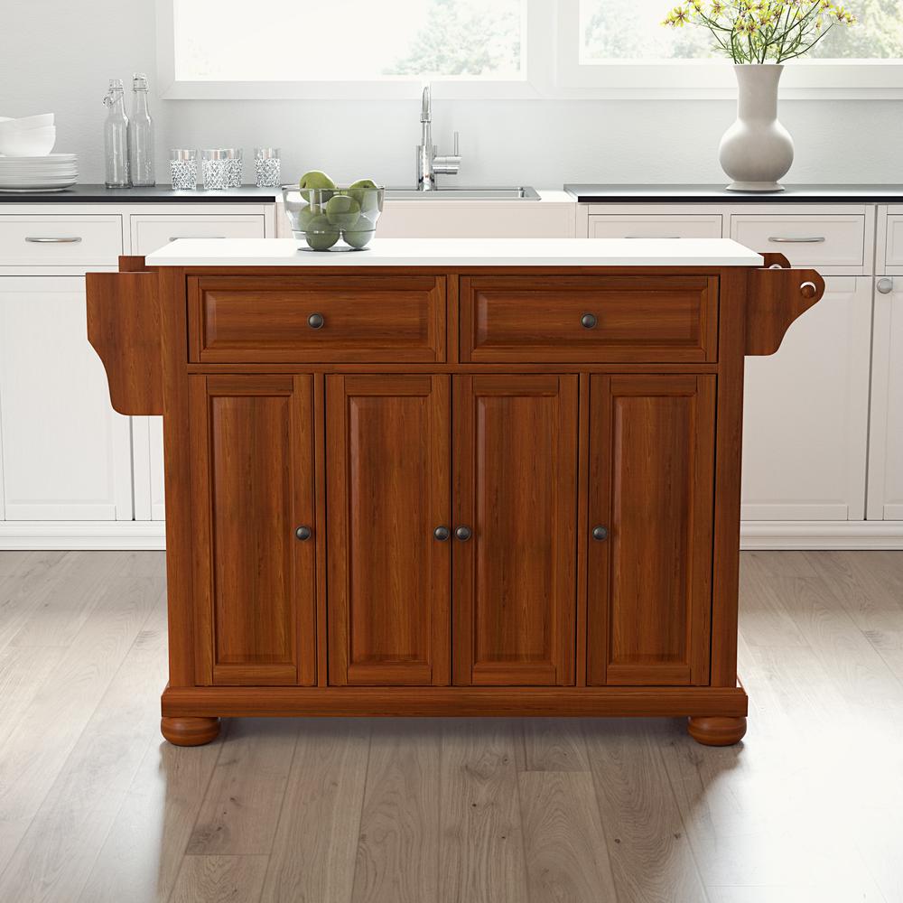 Alexandria Stone Top Full Size Kitchen Island/Cart. Picture 3