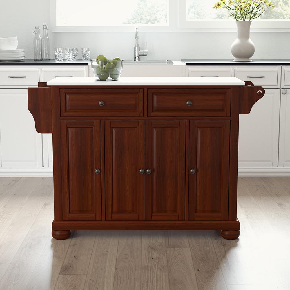 Alexandria Stone Top Full Size Kitchen Island/Cart. Picture 3