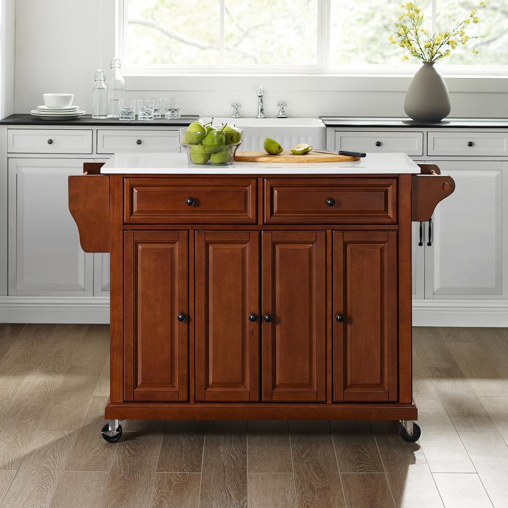 Full Size Stone Top Kitchen Cart. Picture 10