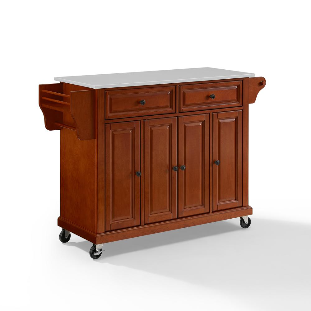 Full Size Stone Top Kitchen Cart. Picture 2
