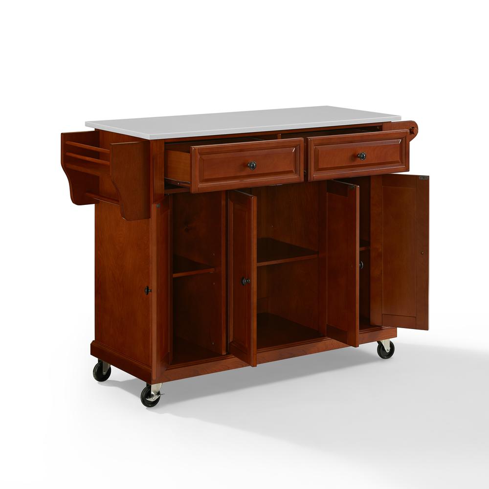 Full Size Stone Top Kitchen Cart. Picture 4