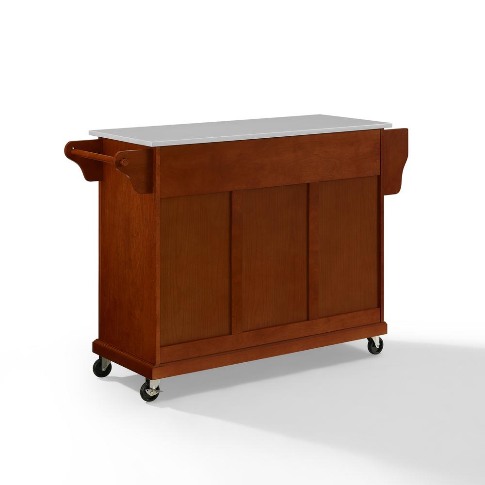 Full Size Stone Top Kitchen Cart. Picture 5