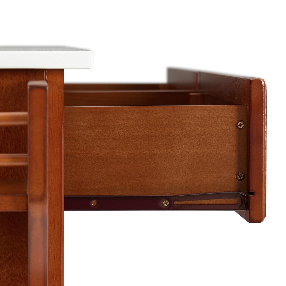 Full Size Stone Top Kitchen Cart. Picture 6