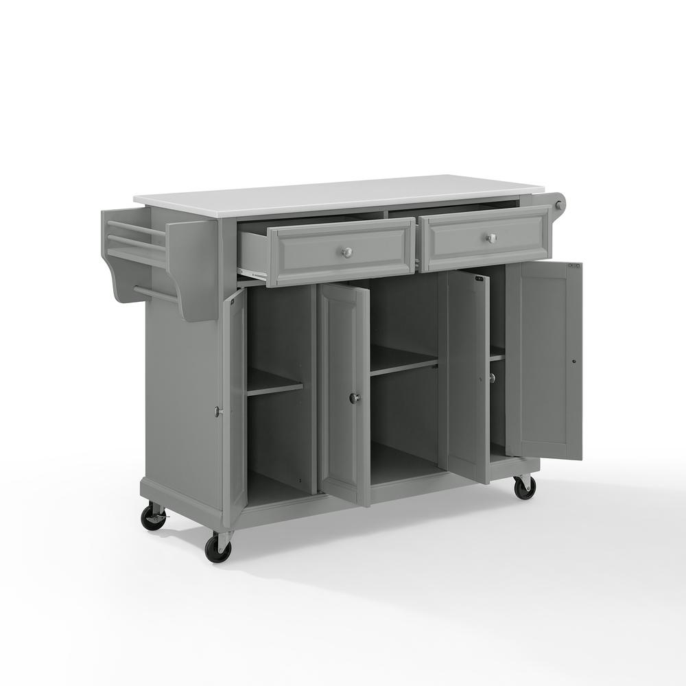 Full Size Stone Top Kitchen Cart. Picture 9