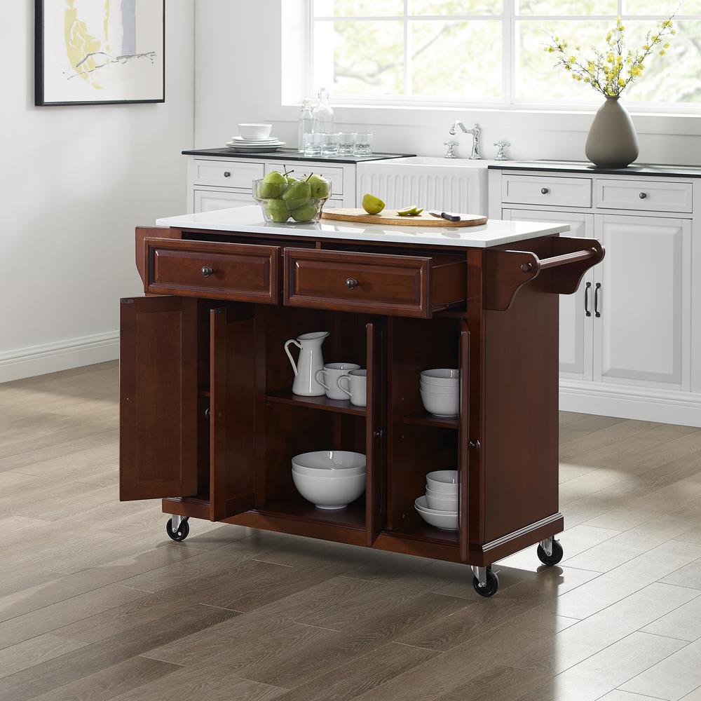 Full Size Stone Top Kitchen Cart. Picture 3