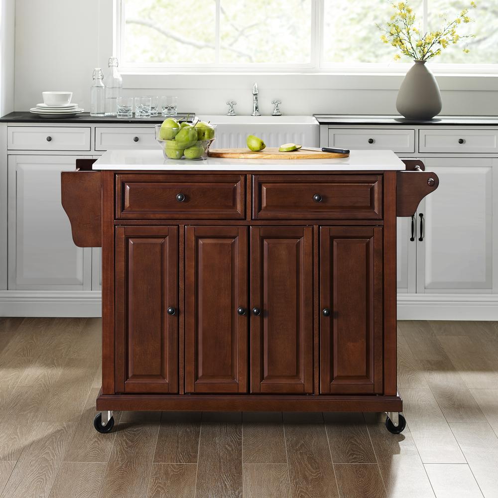 Full Size Stone Top Kitchen Cart. Picture 4