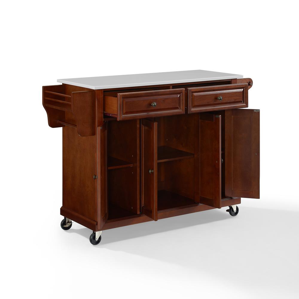 Full Size Stone Top Kitchen Cart. Picture 9