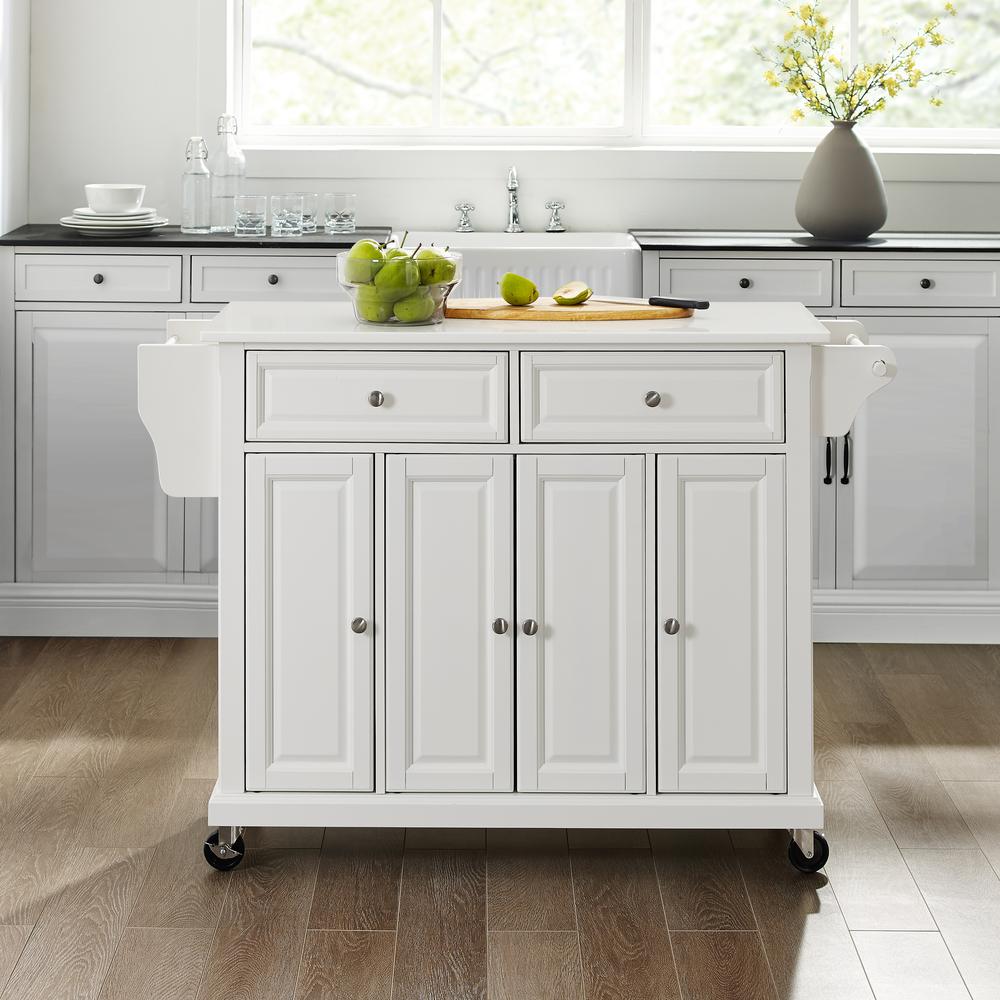 Full Size Stone Top Kitchen Cart. Picture 4