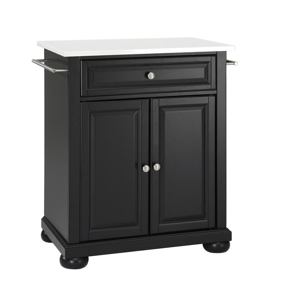 Alexandria Stone Top Portable Kitchen Island/Cart. Picture 1