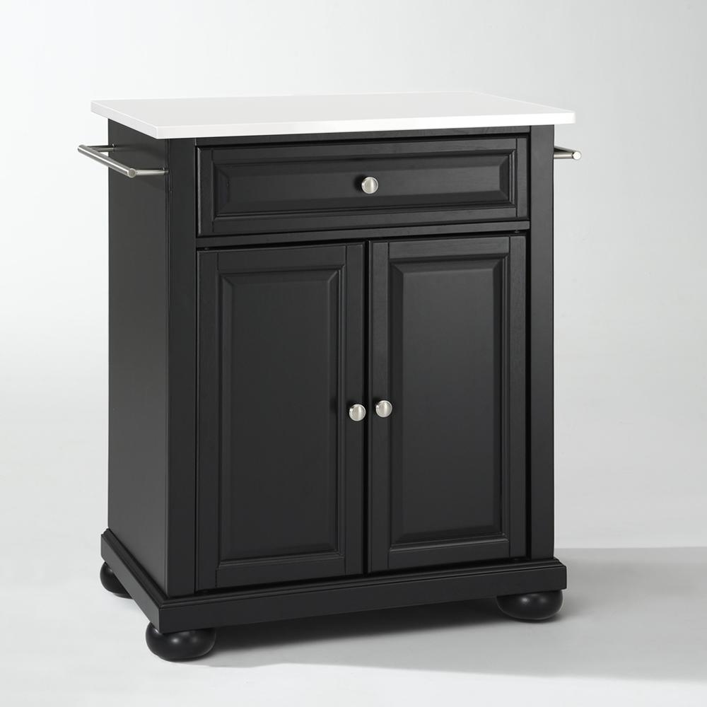 Alexandria Stone Top Portable Kitchen Island/Cart. Picture 13