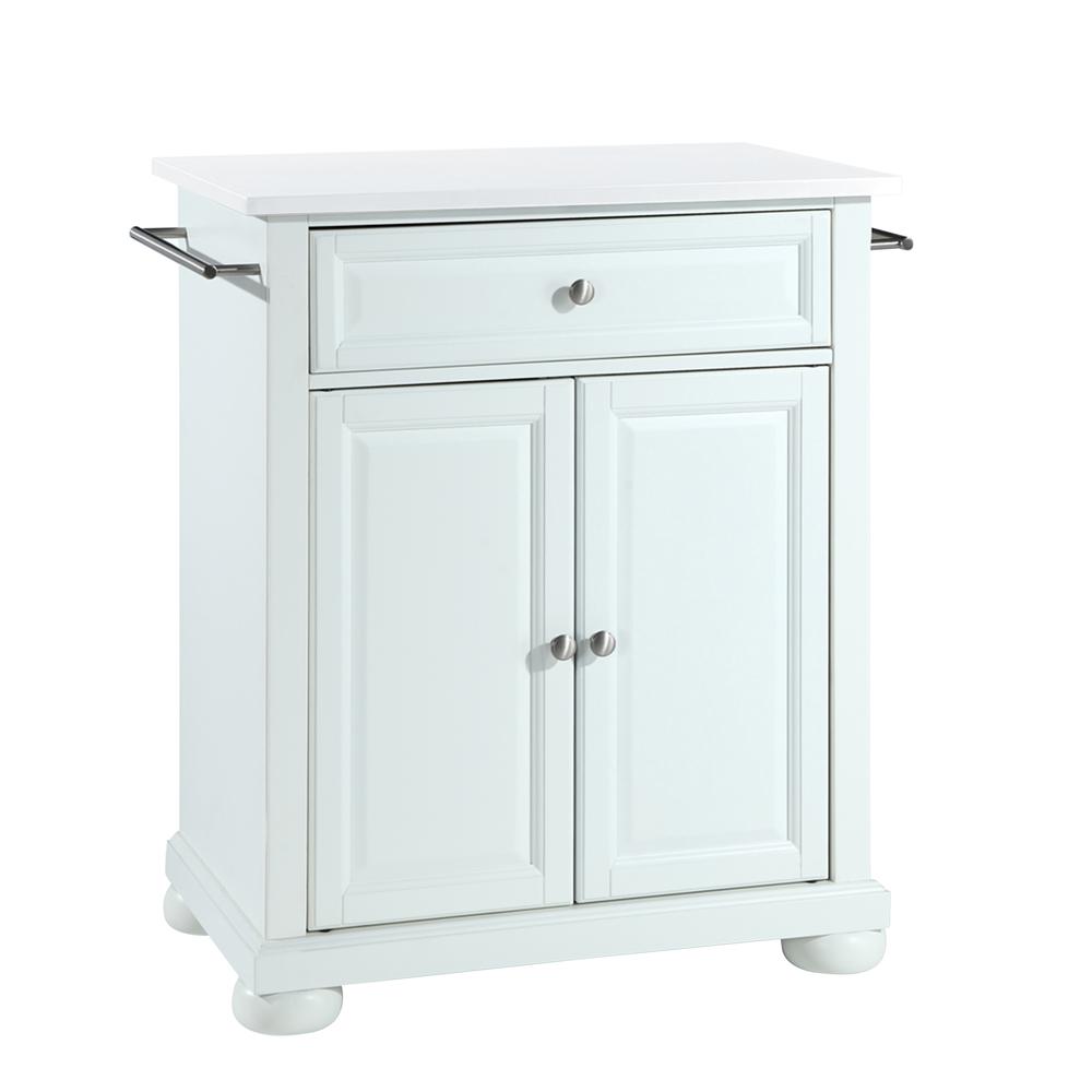 Alexandria Stone Top Portable Kitchen Island/Cart. Picture 1