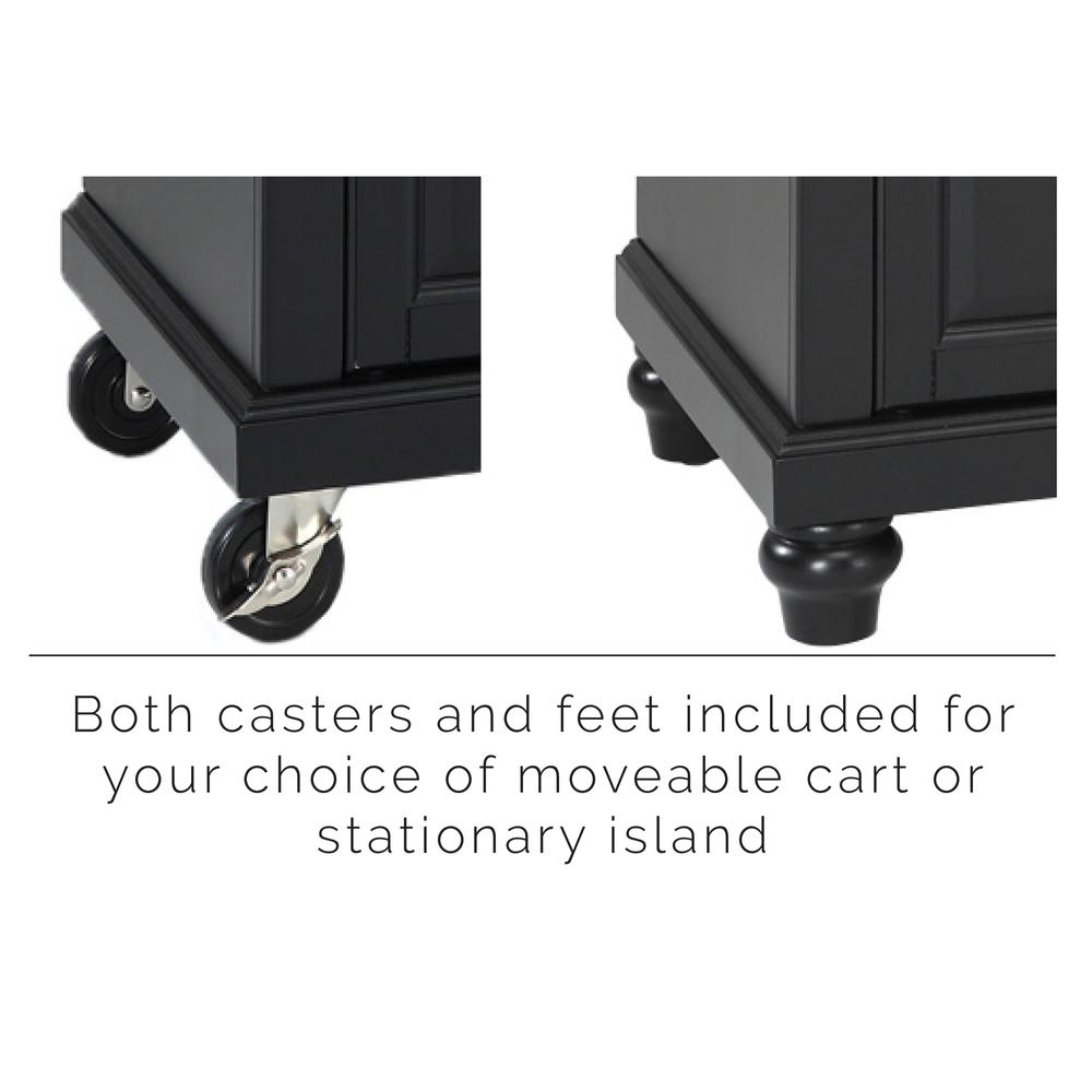 Cambridge Stone Top Portable Kitchen Island/Cart. Picture 5