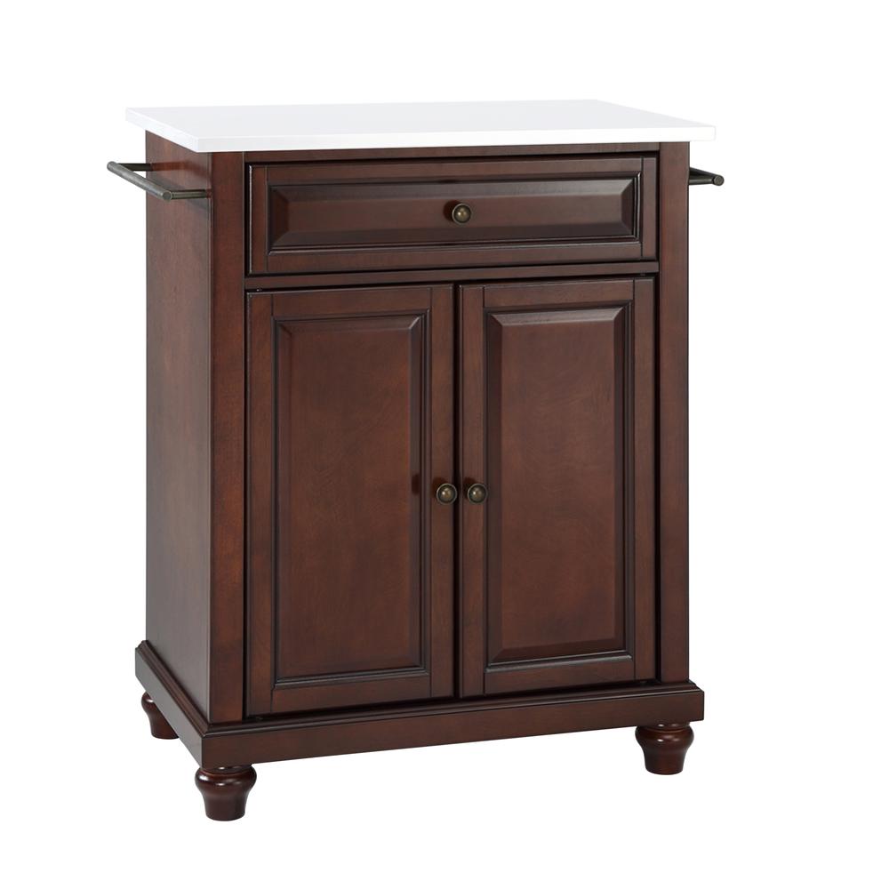 Cambridge Stone Top Portable Kitchen Island/Cart. Picture 1