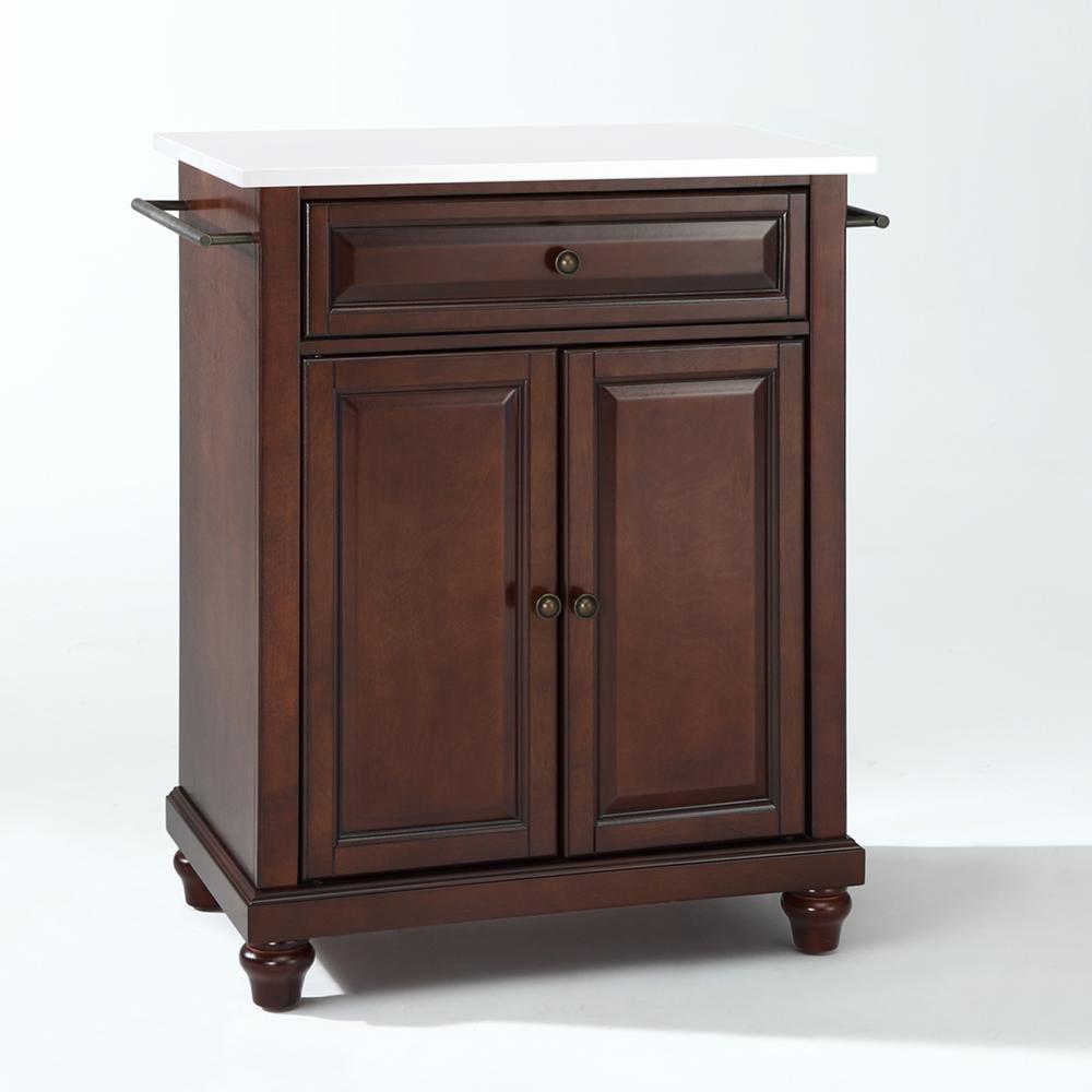 Cambridge Stone Top Portable Kitchen Island/Cart. Picture 12