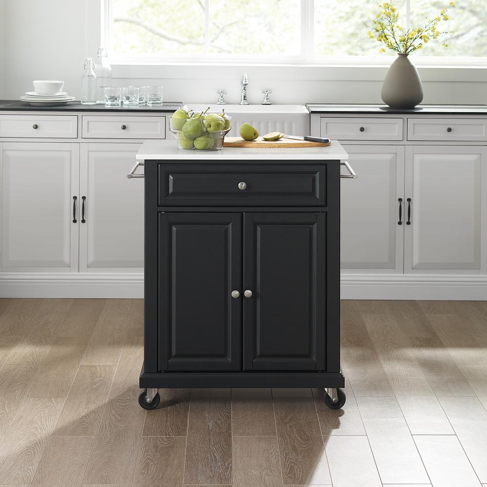 Compact Stone Top Kitchen Cart. Picture 4