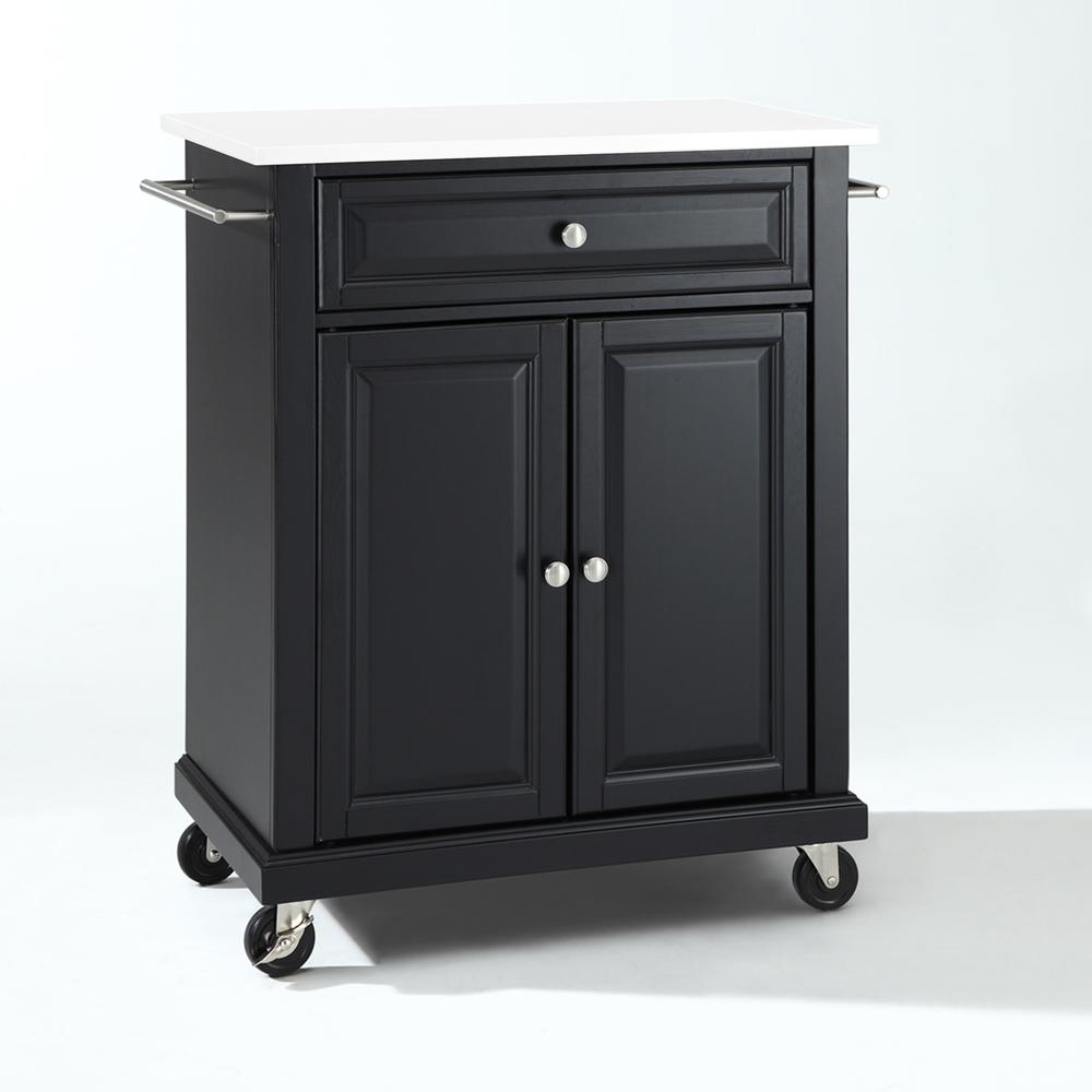 Compact Stone Top Kitchen Cart. Picture 7