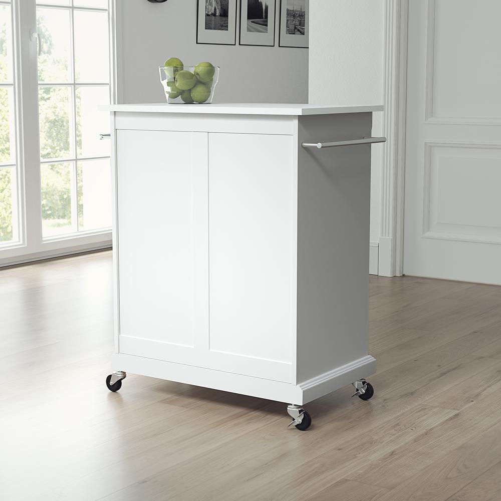 Compact Stone Top Kitchen Cart. Picture 4