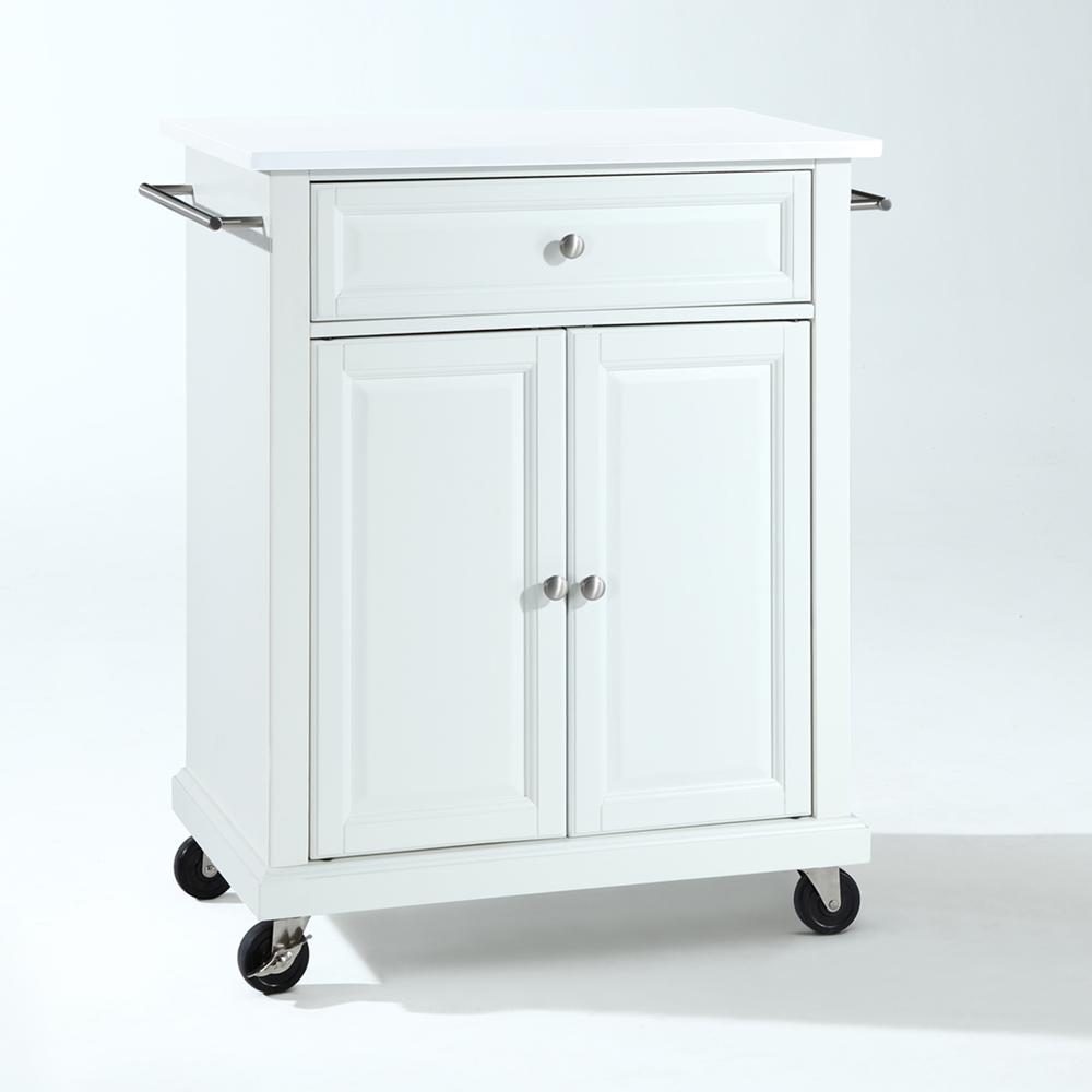 Compact Stone Top Kitchen Cart. Picture 7