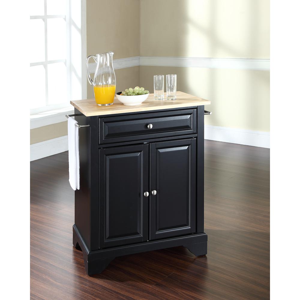 Lafayette Wood Top Portable Kitchen Island/Cart. Picture 2