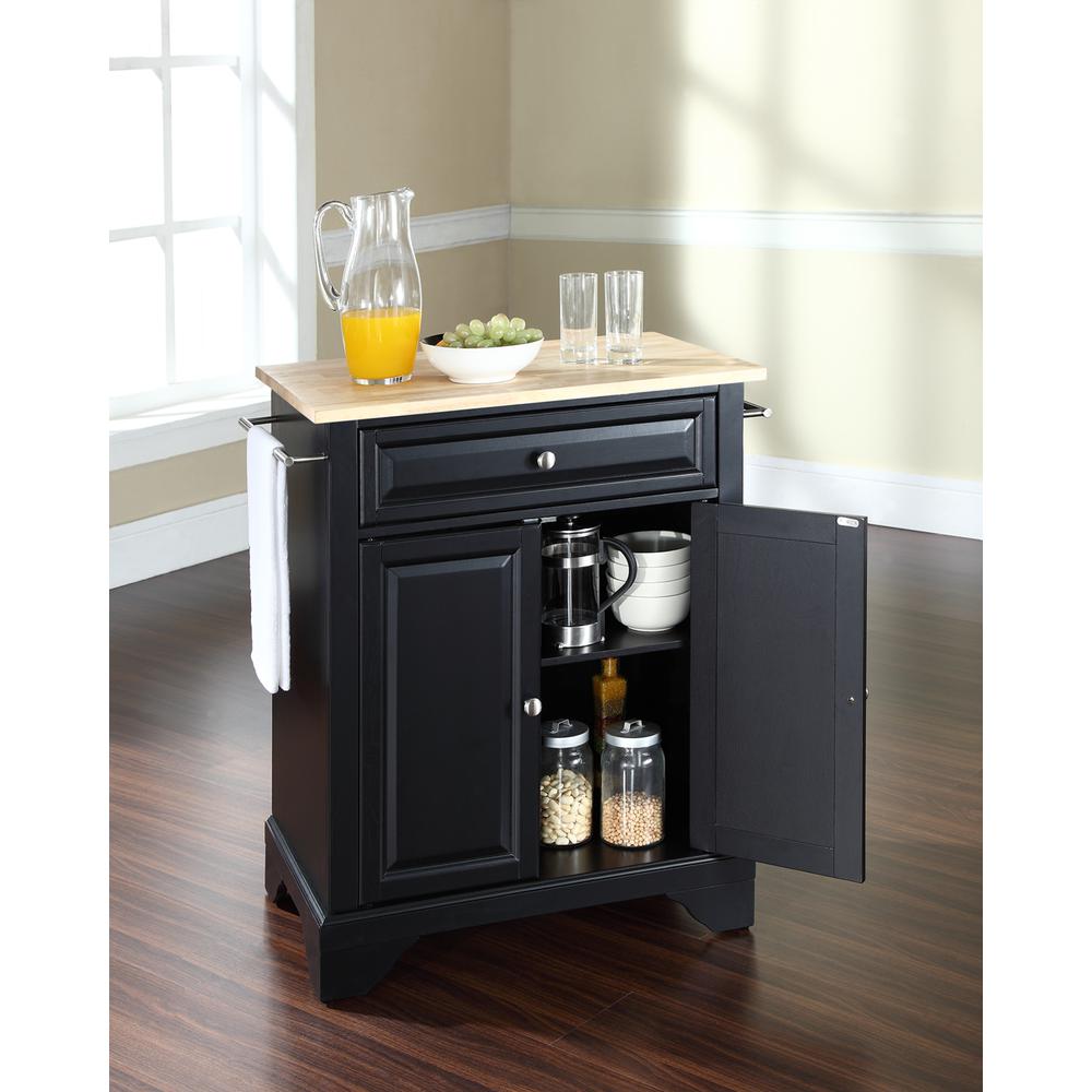 Lafayette Wood Top Portable Kitchen Island/Cart. Picture 3