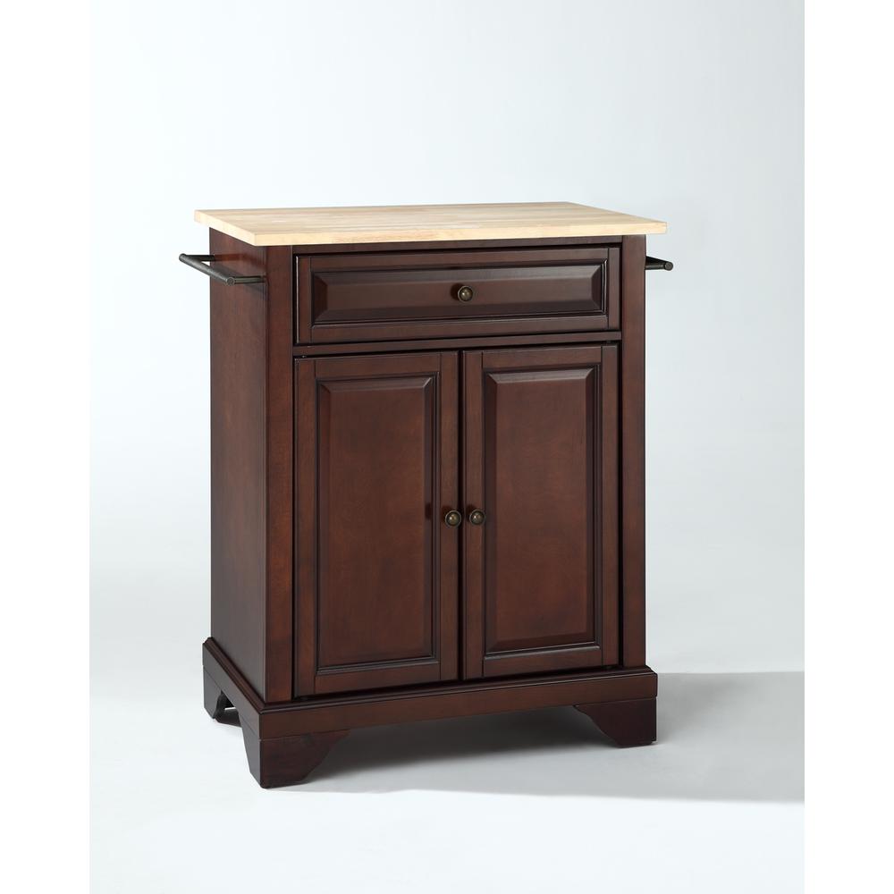 Lafayette Wood Top Portable Kitchen Island/Cart. Picture 1
