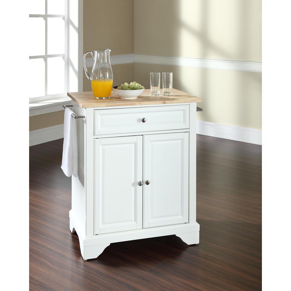 Lafayette Wood Top Portable Kitchen Island/Cart. Picture 2
