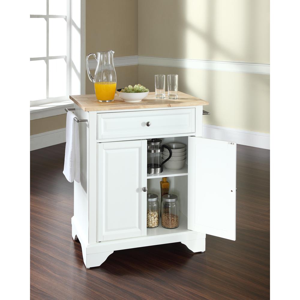 Lafayette Wood Top Portable Kitchen Island/Cart. Picture 3